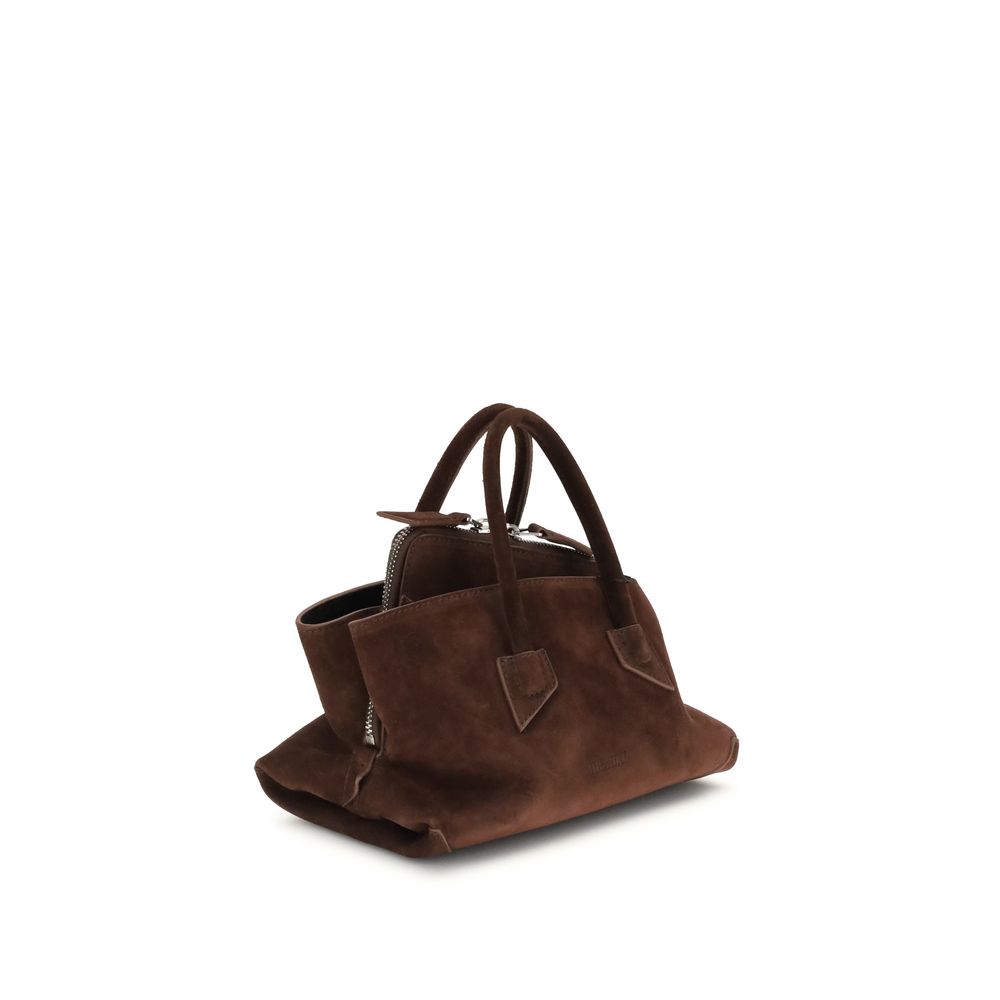 The Attico Brown Calf Leather Shoulder Bag