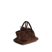 The Attico Brown Calf Leather Shoulder Bag
