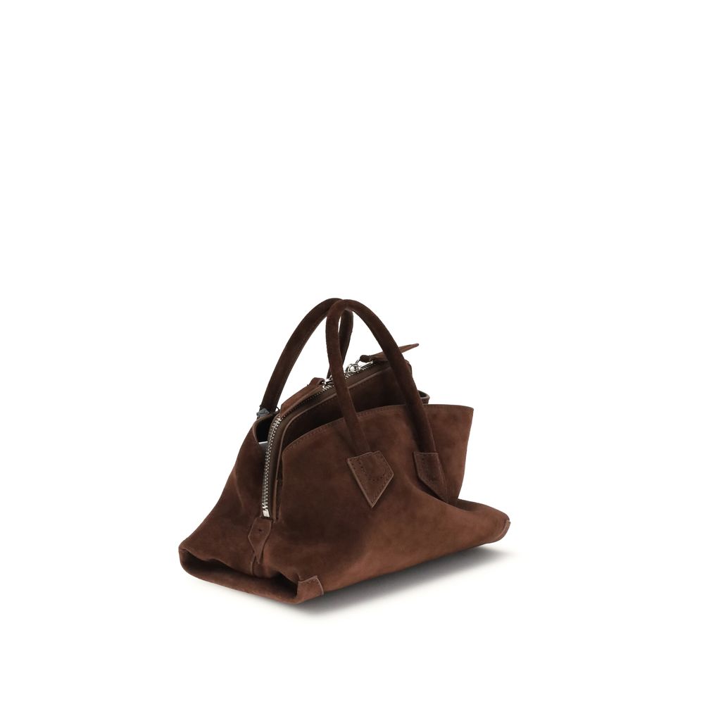 The Attico Brown Calf Leather Shoulder Bag