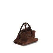 The Attico Brown Calf Leather Shoulder Bag