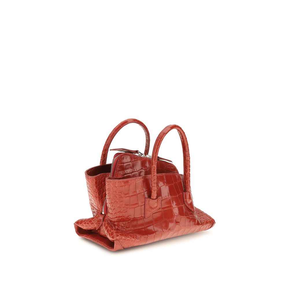 The Attico Red Calf Leather Mini Handbag