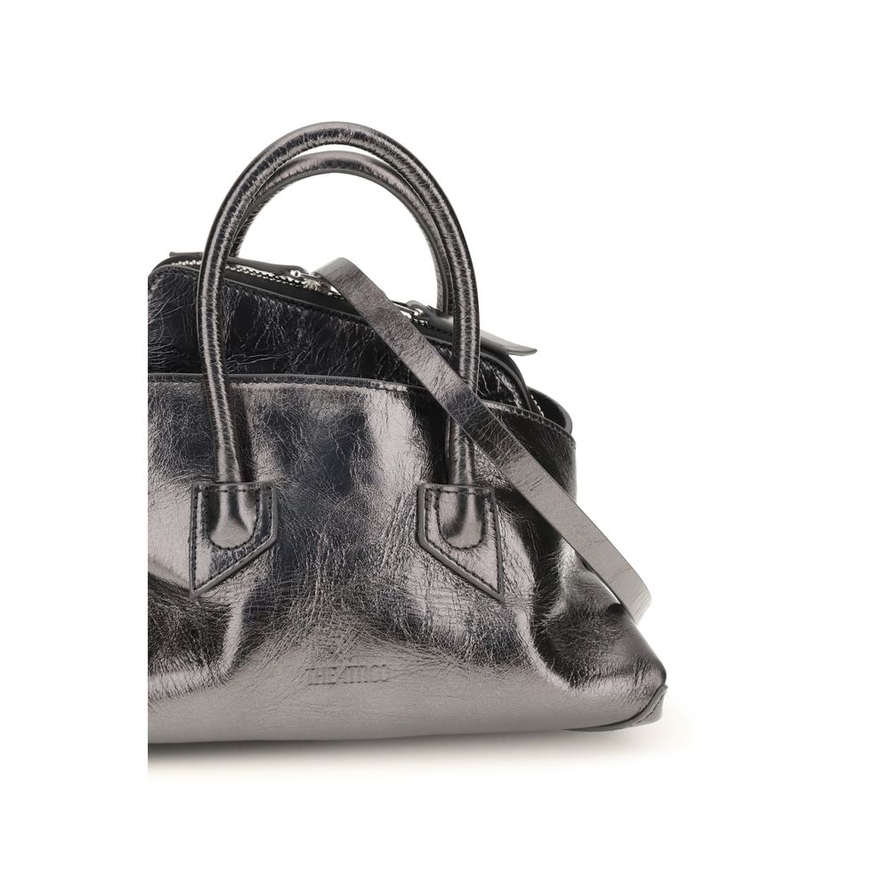 The Attico Gray Calf Leather Mini Handbag