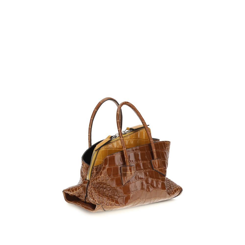 The Attico Red Calf Leather Mini Handbag