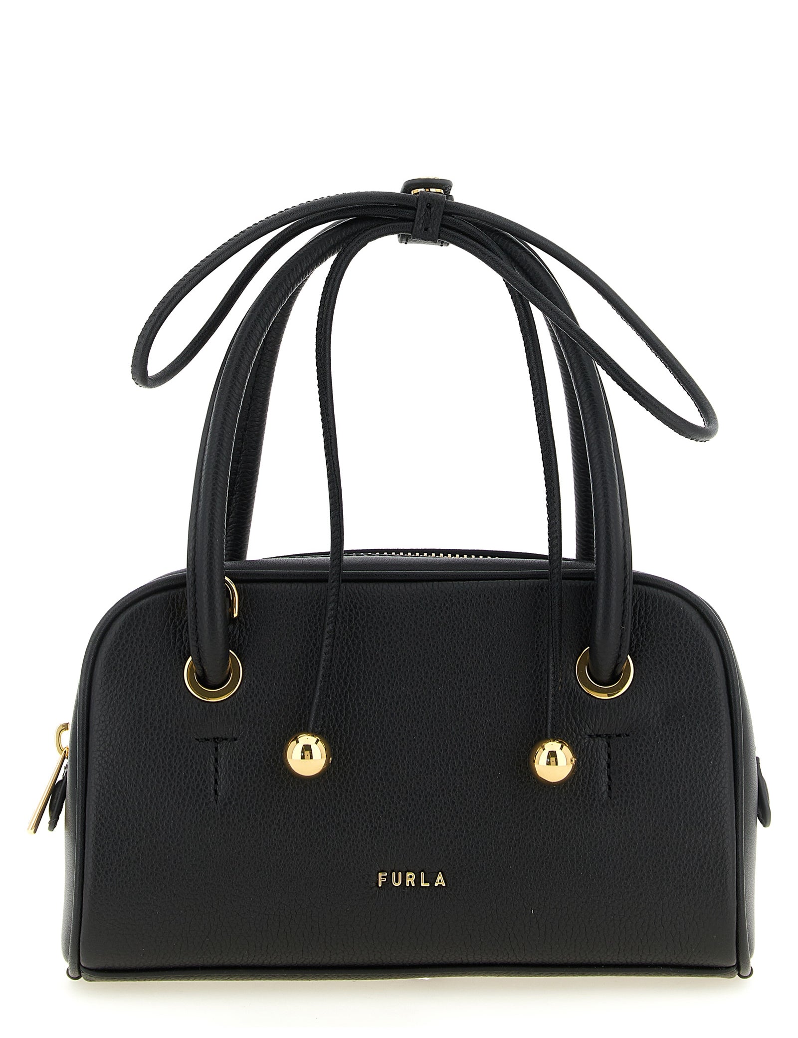 Furla Black Calfskin Handbag
