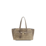 Brunello Cucinelli Brown Calf Leather Shoulder Bag