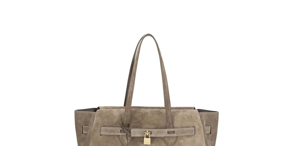 Brunello Cucinelli Brown Calf Leather Shoulder Bag