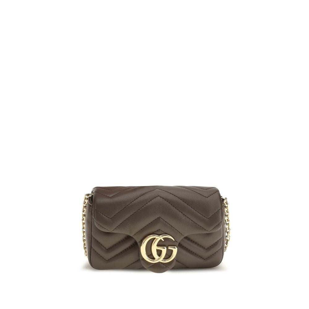 Gucci Brown Calf Leather Shoulder Bag