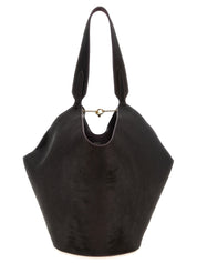 Khaite Bordeaux Calfskin Tote Bag