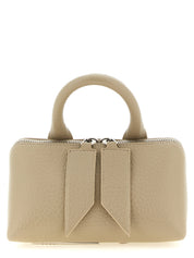 The Attico Sand Beige Calf Leather Mini Handbag