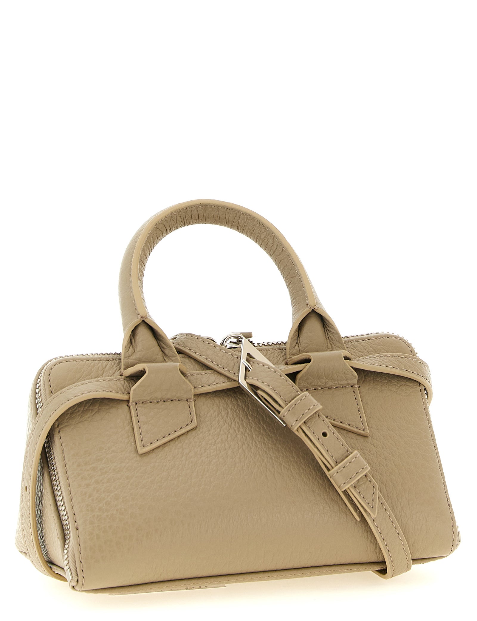 The Attico Sand Beige Calf Leather Mini Handbag