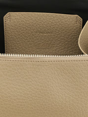 The Attico Sand Beige Calf Leather Mini Handbag