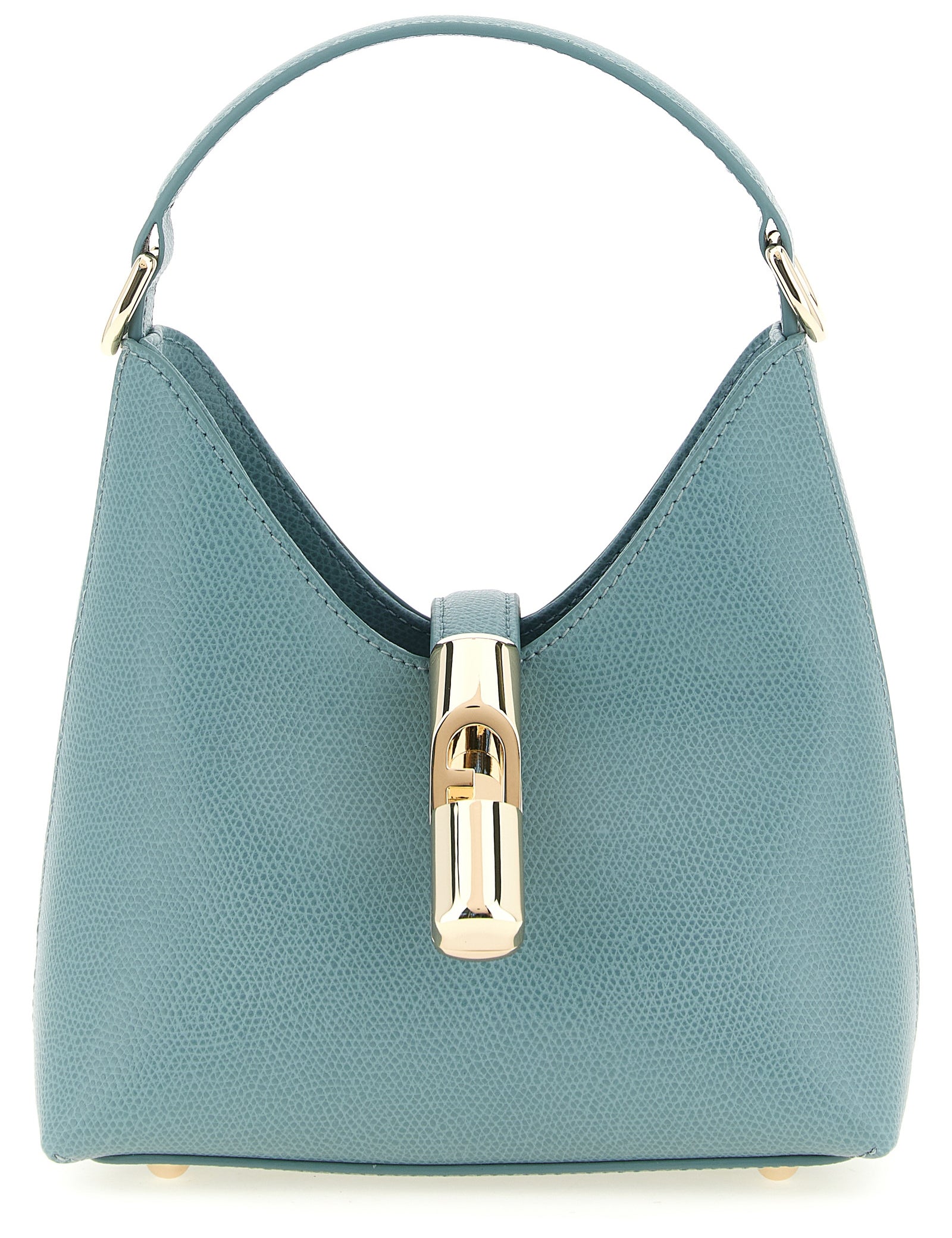 Furla Light Blue Calfskin Mini Handbag