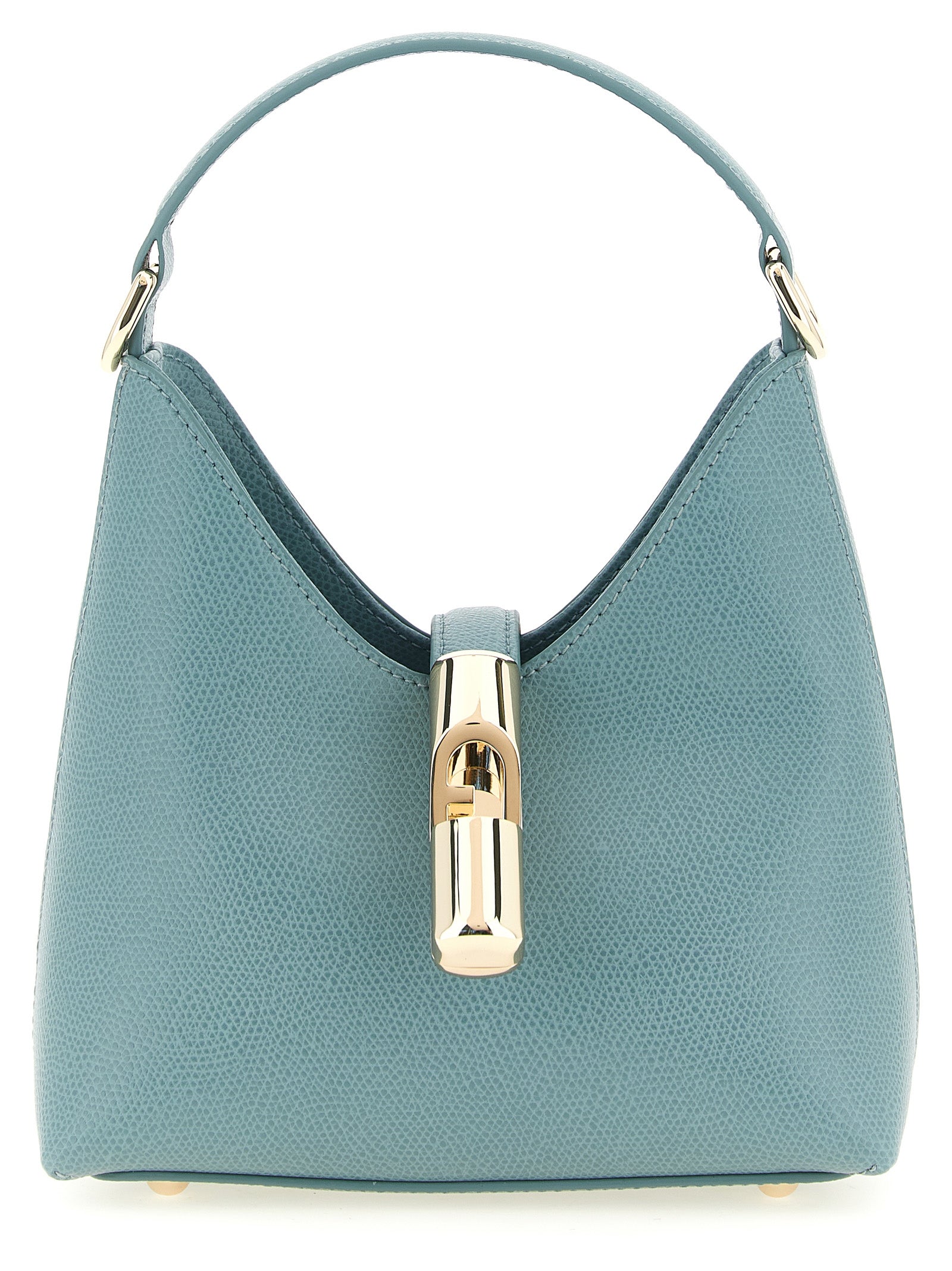Furla Light Blue Calfskin Mini Handbag