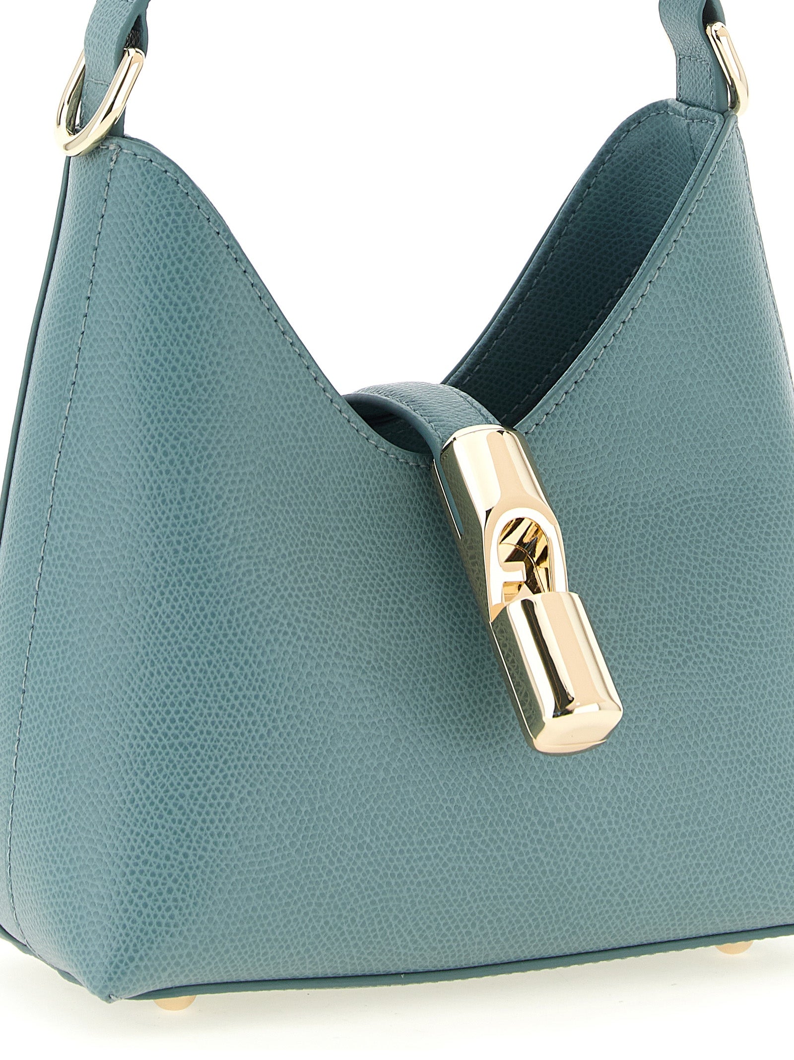 Furla Light Blue Calfskin Mini Handbag