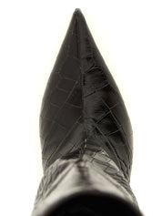 The Attico Brown Leather Over The Knee Boots