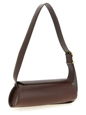Jil Sander Brown Calfskin Small Shoulder Bag