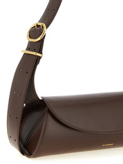 Jil Sander Brown Calfskin Small Shoulder Bag