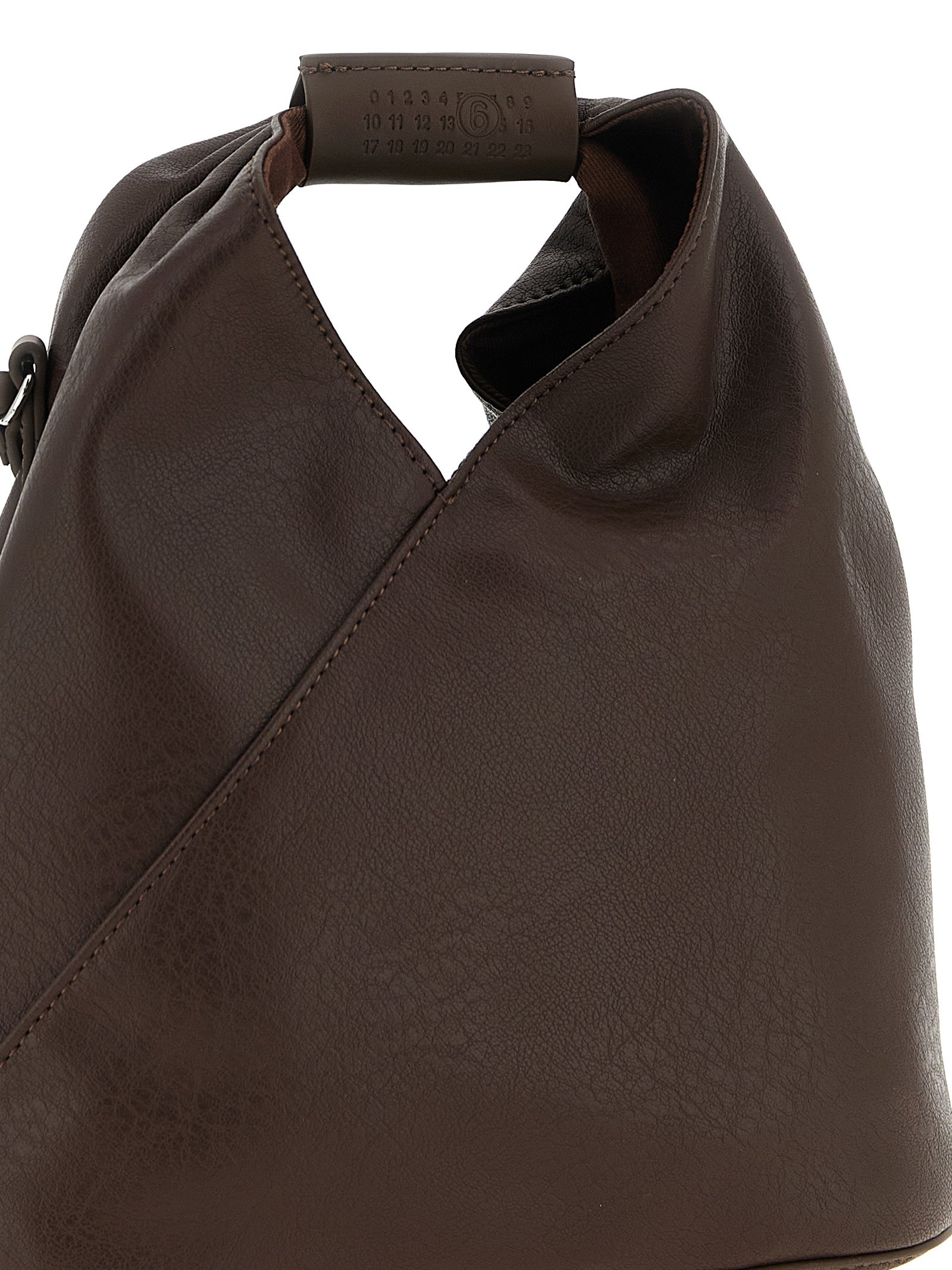 MM6 Maison Margiela Chocolate Brown Polyurethane Crossbody Bag