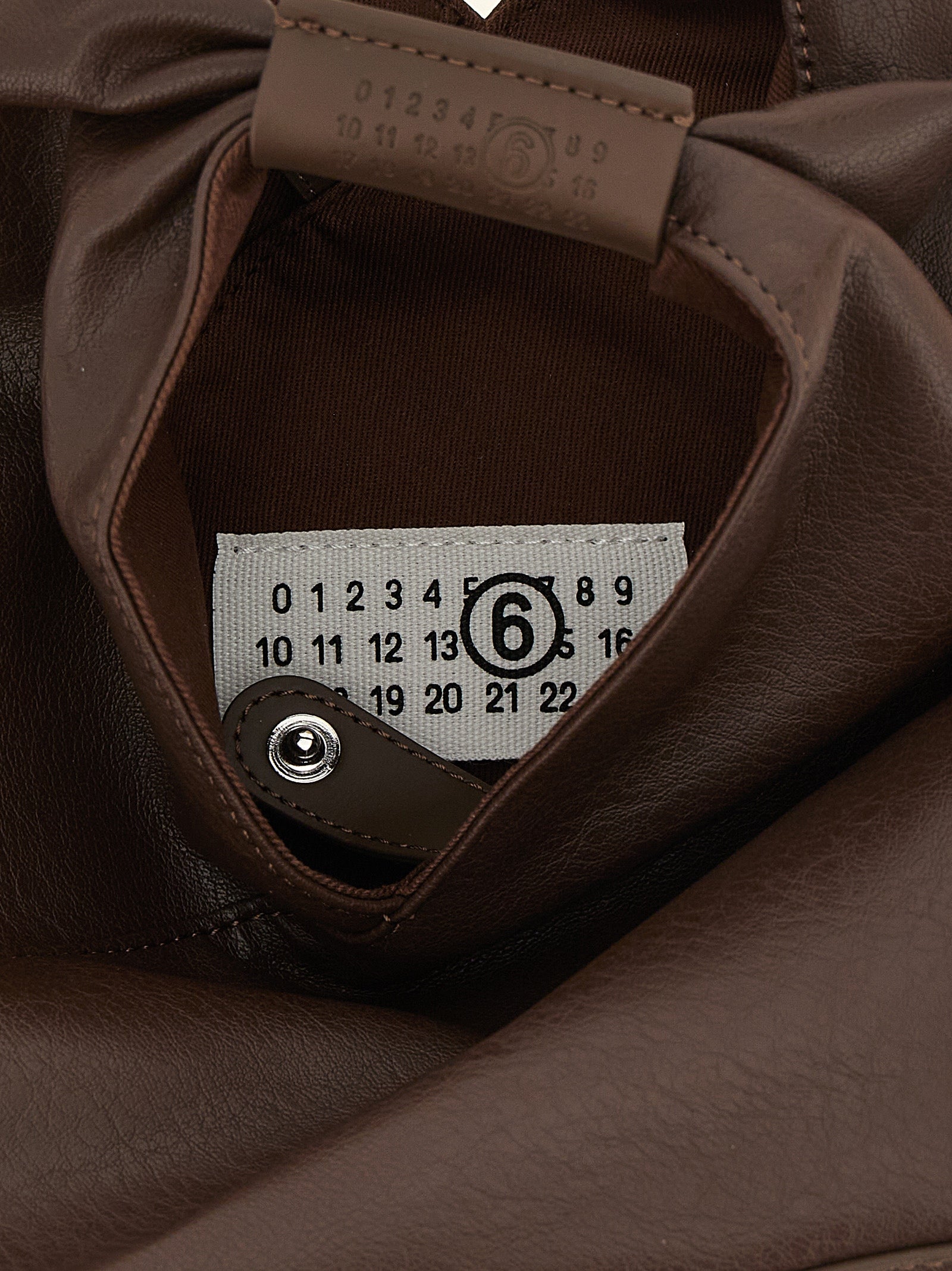 MM6 Maison Margiela Chocolate Brown Polyurethane Crossbody Bag