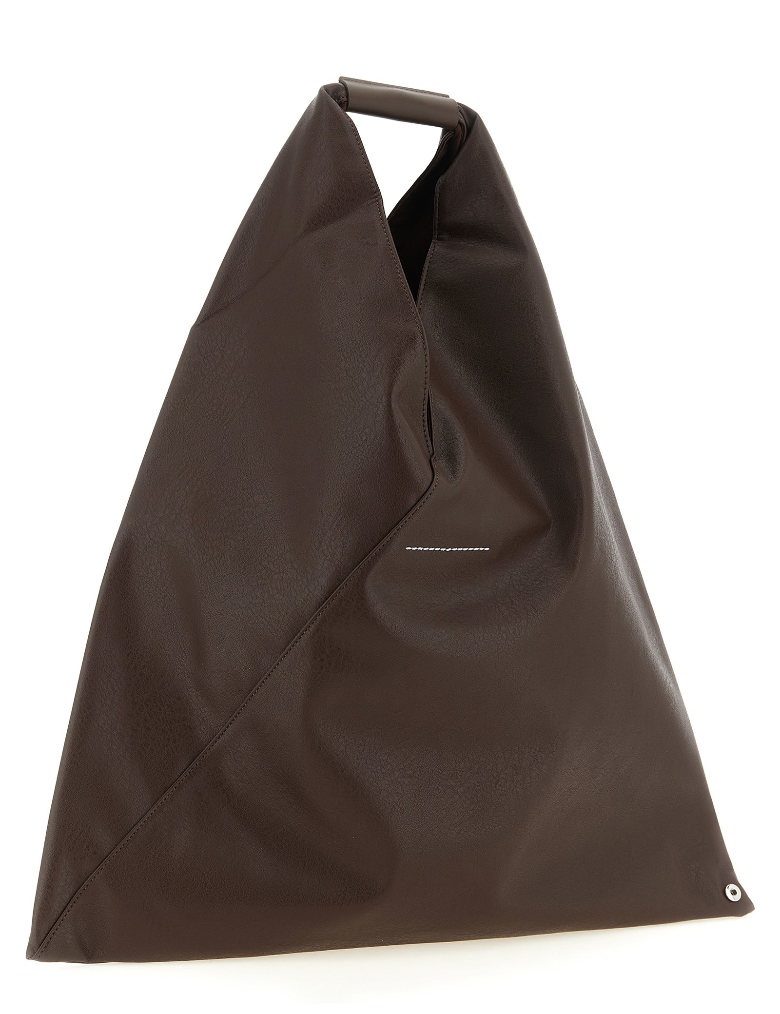 MM6 Maison Margiela Brown Polyurethane Midi Handbag