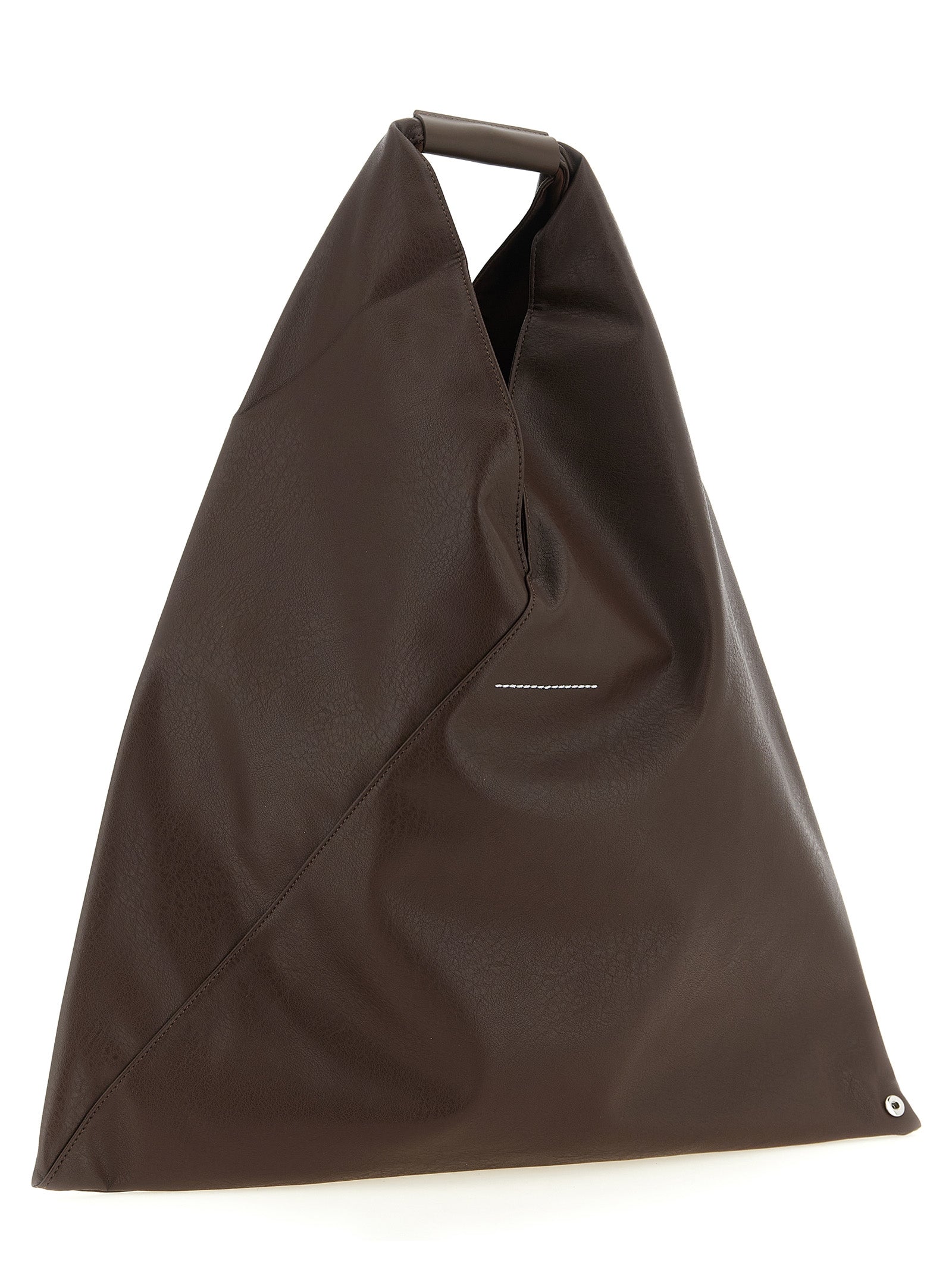MM6 Maison Margiela Brown Polyurethane Midi Handbag