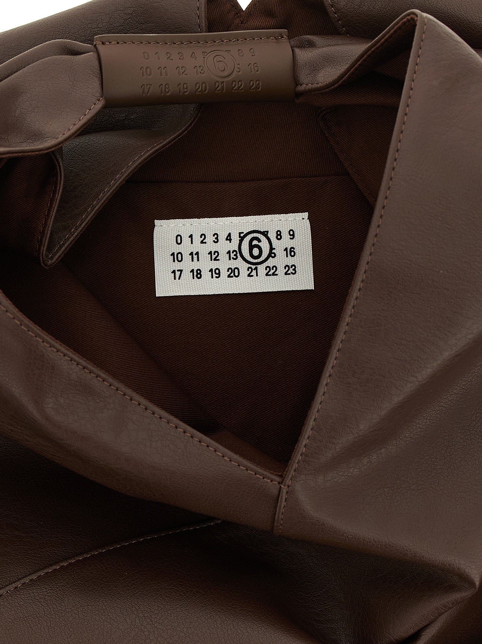 MM6 Maison Margiela Brown Polyurethane Midi Handbag