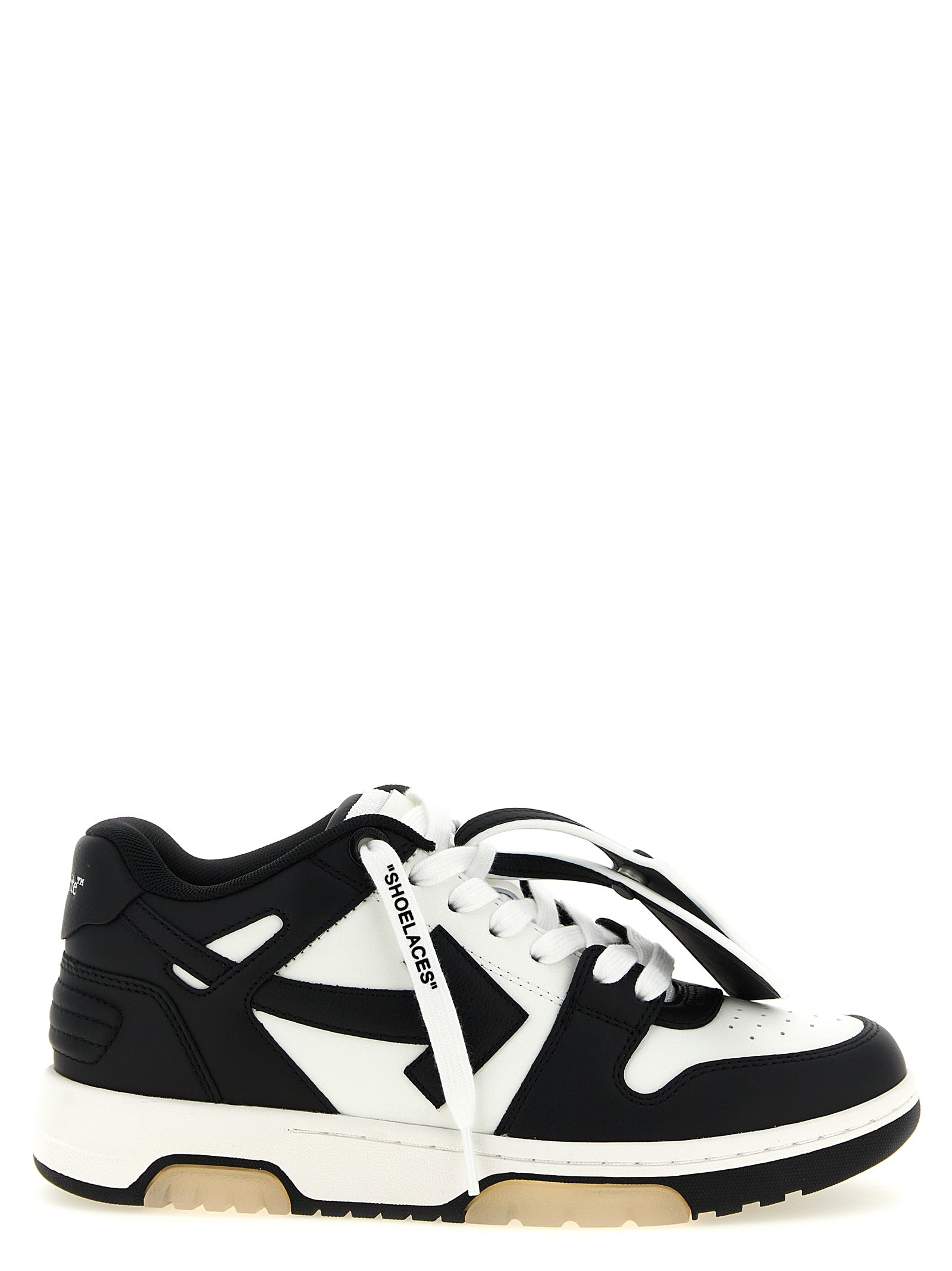 Off-White White/Black Calfskin Low Top Sneakers