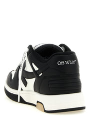 Off-White White/Black Calfskin Low Top Sneakers