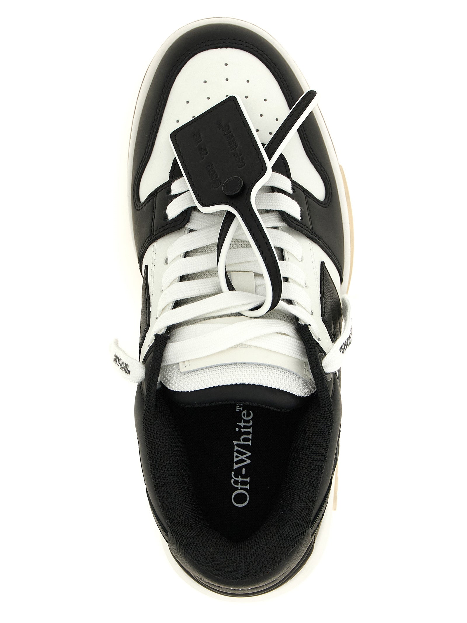 Off-White White/Black Calfskin Low Top Sneakers