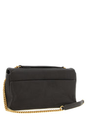 PINKO Brown Lamb Leather Shoulder Bag