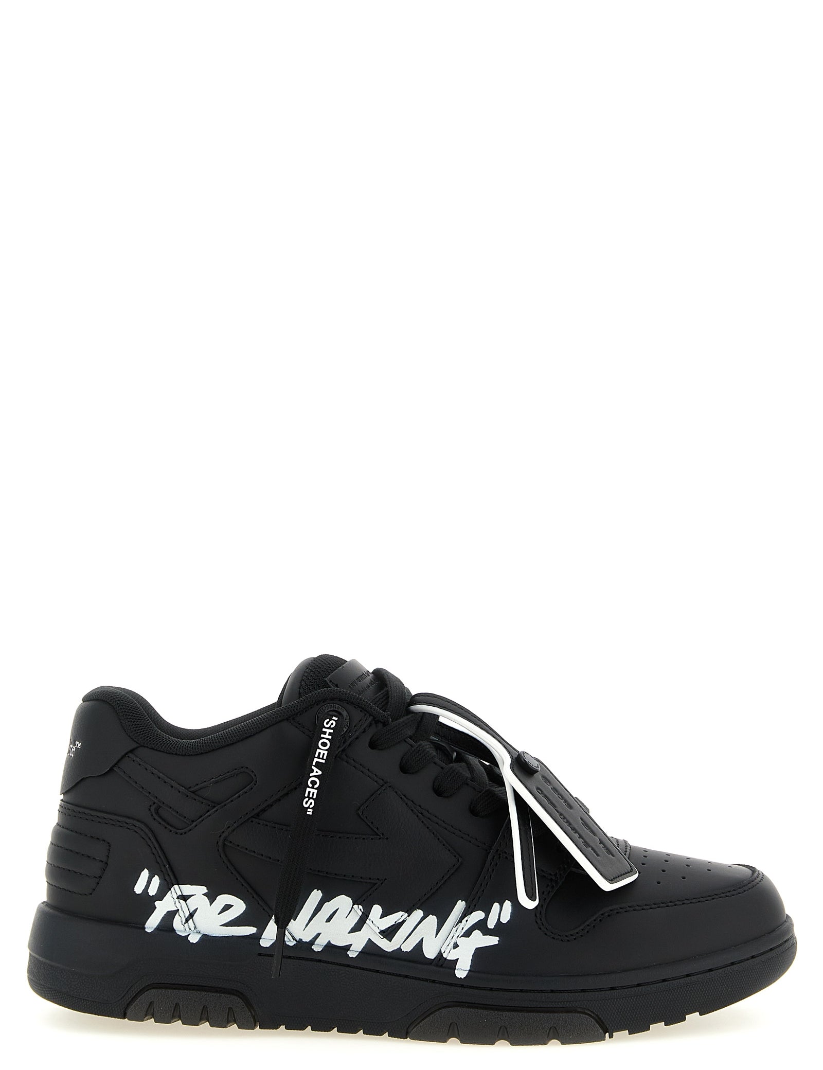 Black Calfskin Low Top Sneakers