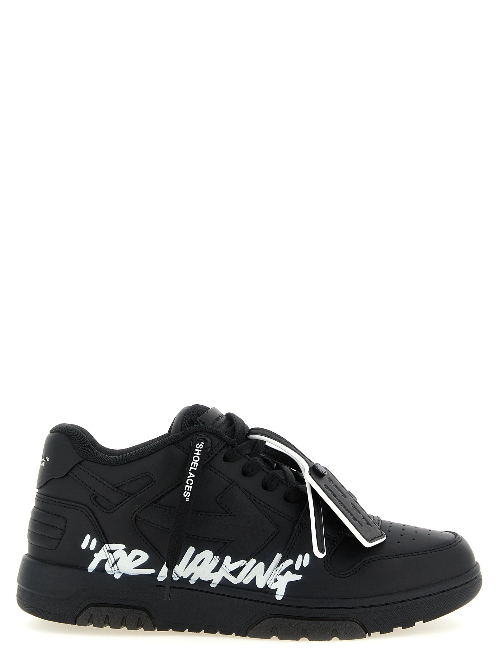 Off-White White/Black Calfskin Low Top Sneakers
