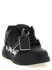 Off-White White/Black Calfskin Low Top Sneakers