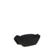 Moncler Black Nylon Fanny Pack with Textured Logo