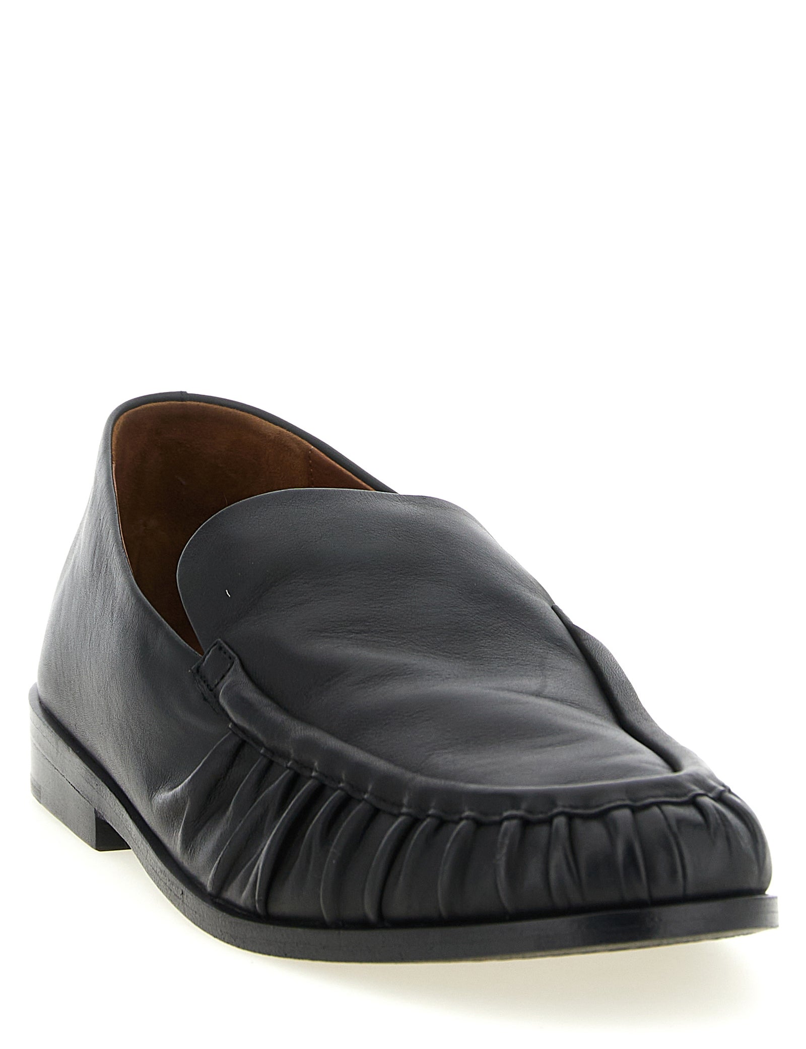 Marsèll Black Calfskin Slip-On Loafers