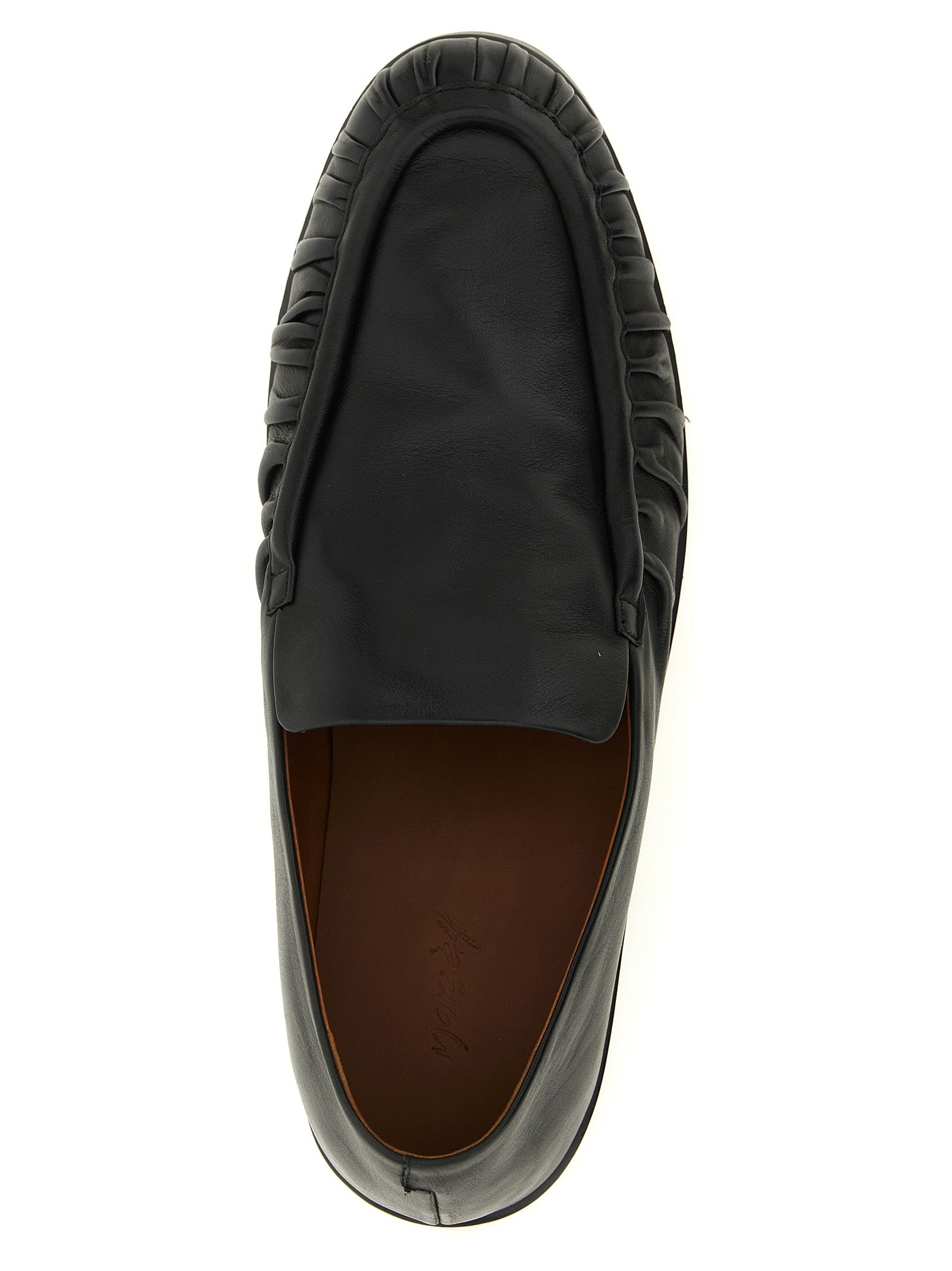 Marsèll Black Calfskin Slip-On Loafers