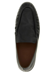 Marsèll Black Calfskin Slip-On Loafers