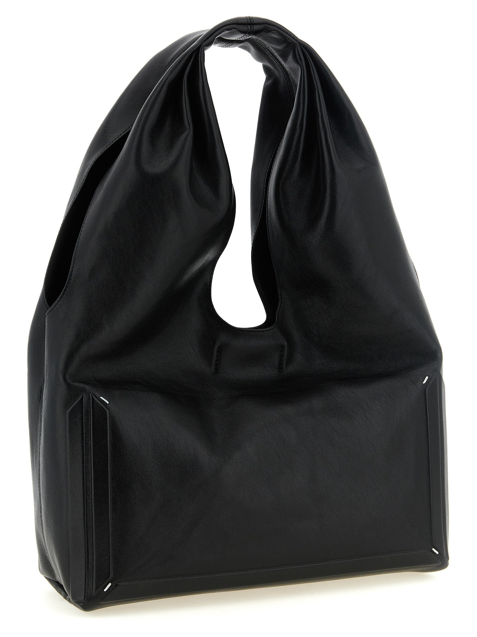 Maison Margiela Black Lambskin Shoulder Bag