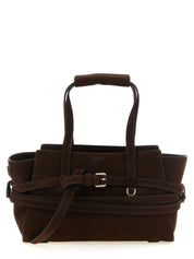 Moschino Brown Calfskin Handbag