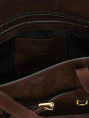 Moschino Brown Calfskin Handbag