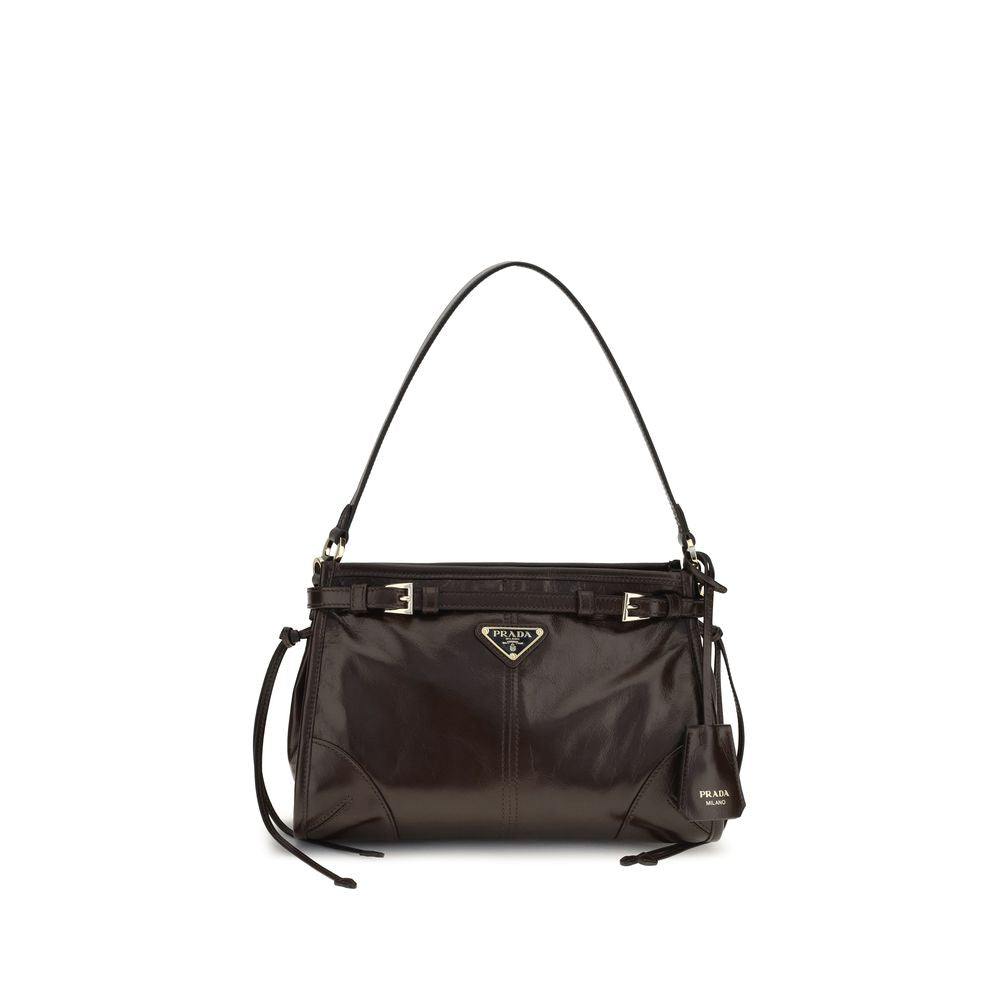Prada Brown Calf Leather Mini Bonnie Handbag