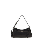 Prada Black Calf Leather Shoulder Bag