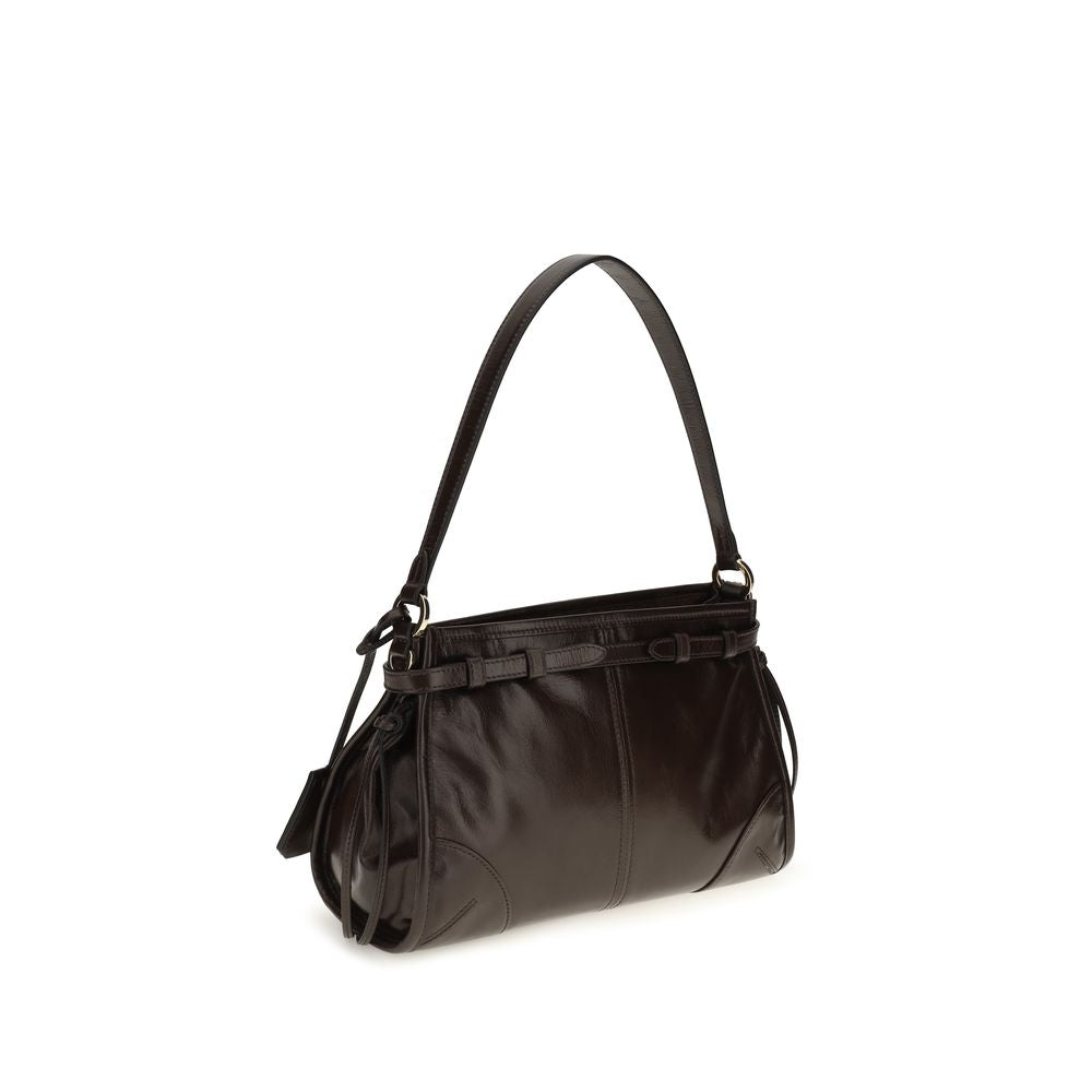 Prada Brown Calf Leather Mini Bonnie Handbag