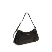 Prada Black Calf Leather Shoulder Bag