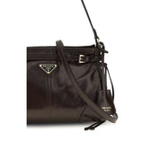 Prada Brown Calf Leather Mini Bonnie Handbag