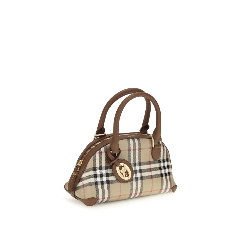 Burberry Beige Canvas Primrose Top Handle Bag