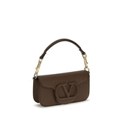 Valentino Garavani Brown Calf Leather Shoulder Bag