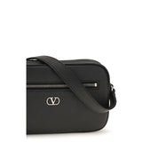 Valentino Garavani Black Calf Leather Crossbody Bag
