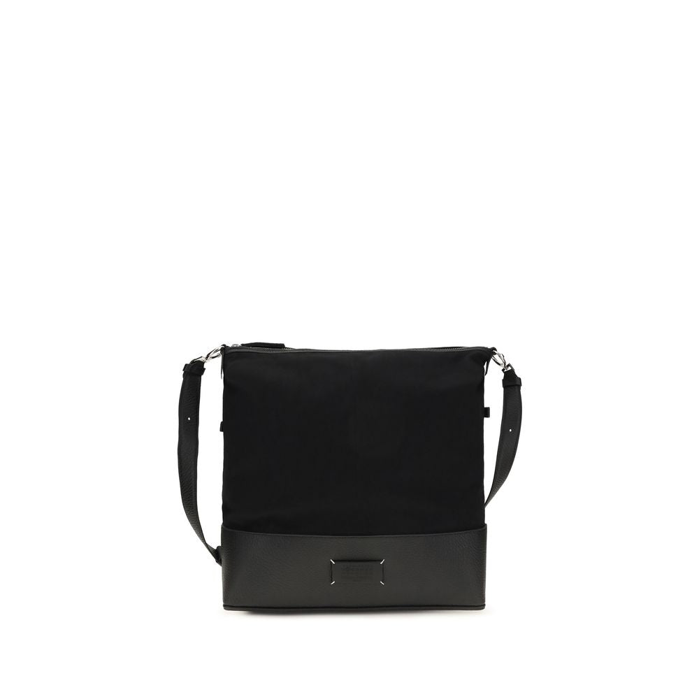 Maison Margiela Black Calf Leather Hobo Shoulder Bag