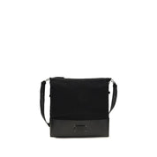 Maison Margiela Black Calf Leather Hobo Shoulder Bag